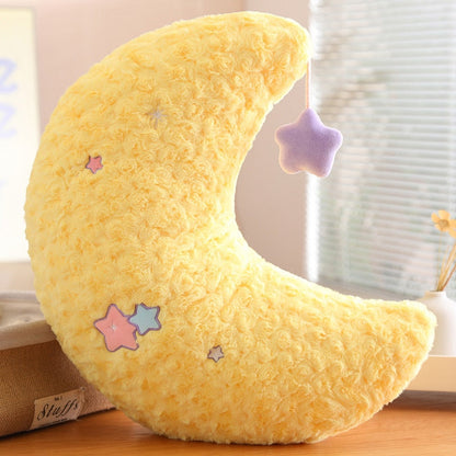 Kawaii Pastel Moon Star Cute Decor Pillow Plush