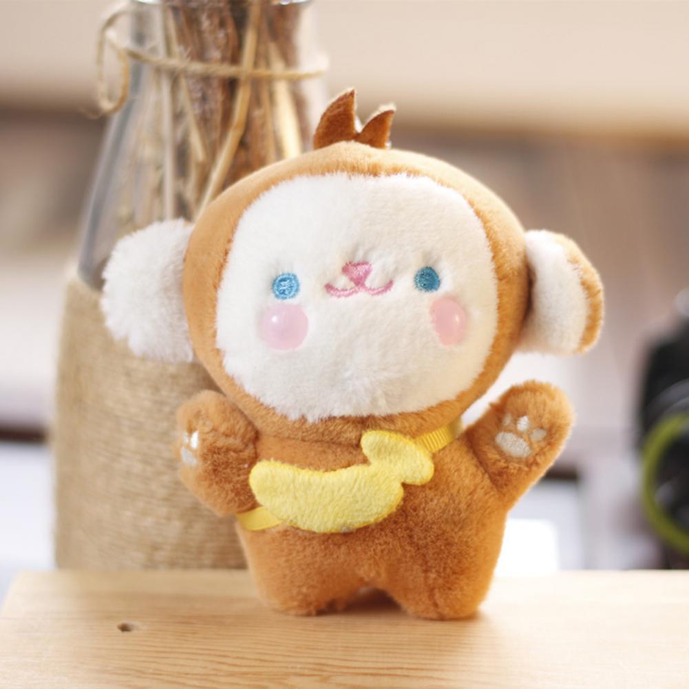 Lil Happy Travel Monkey Plush Keychain ~4inch