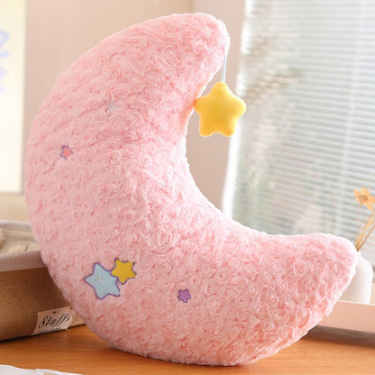 Kawaii Pastel Moon Star Cute Decor Pillow Plush