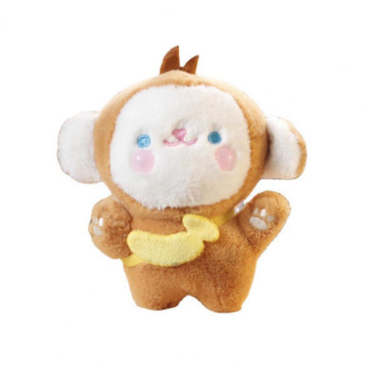 Lil Happy Travel Monkey Plush Keychain ~4inch