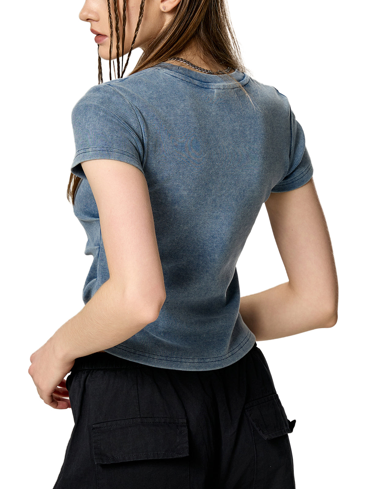 Sun Love Vintage Washed Femme Fit Cotton T-Shirt