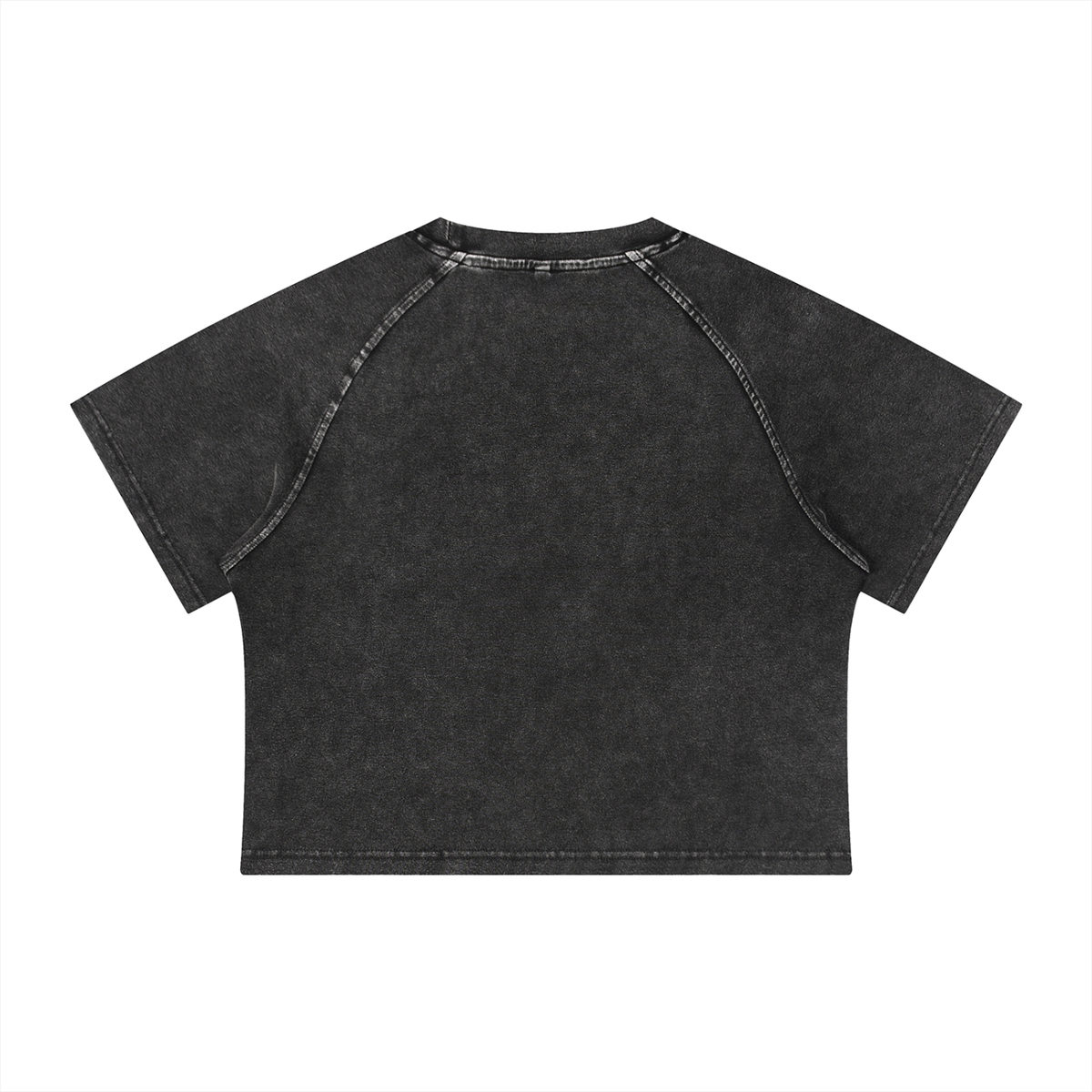 90s Women's Mineral Wash Raglan Crop T-Shirt
