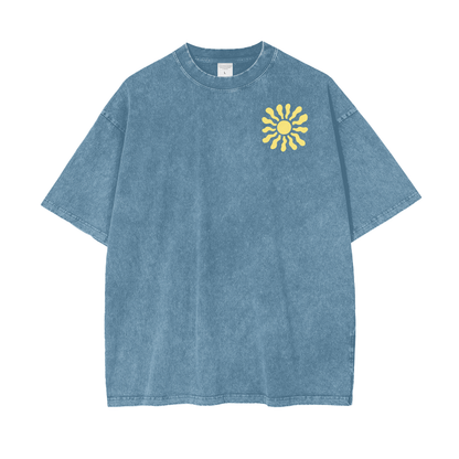 The Sun Unisex Oversize Snow Washed T-Shirt