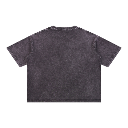 Book Club Mineral Wash Unisex Oversized Boxy Cotton T-Shirt