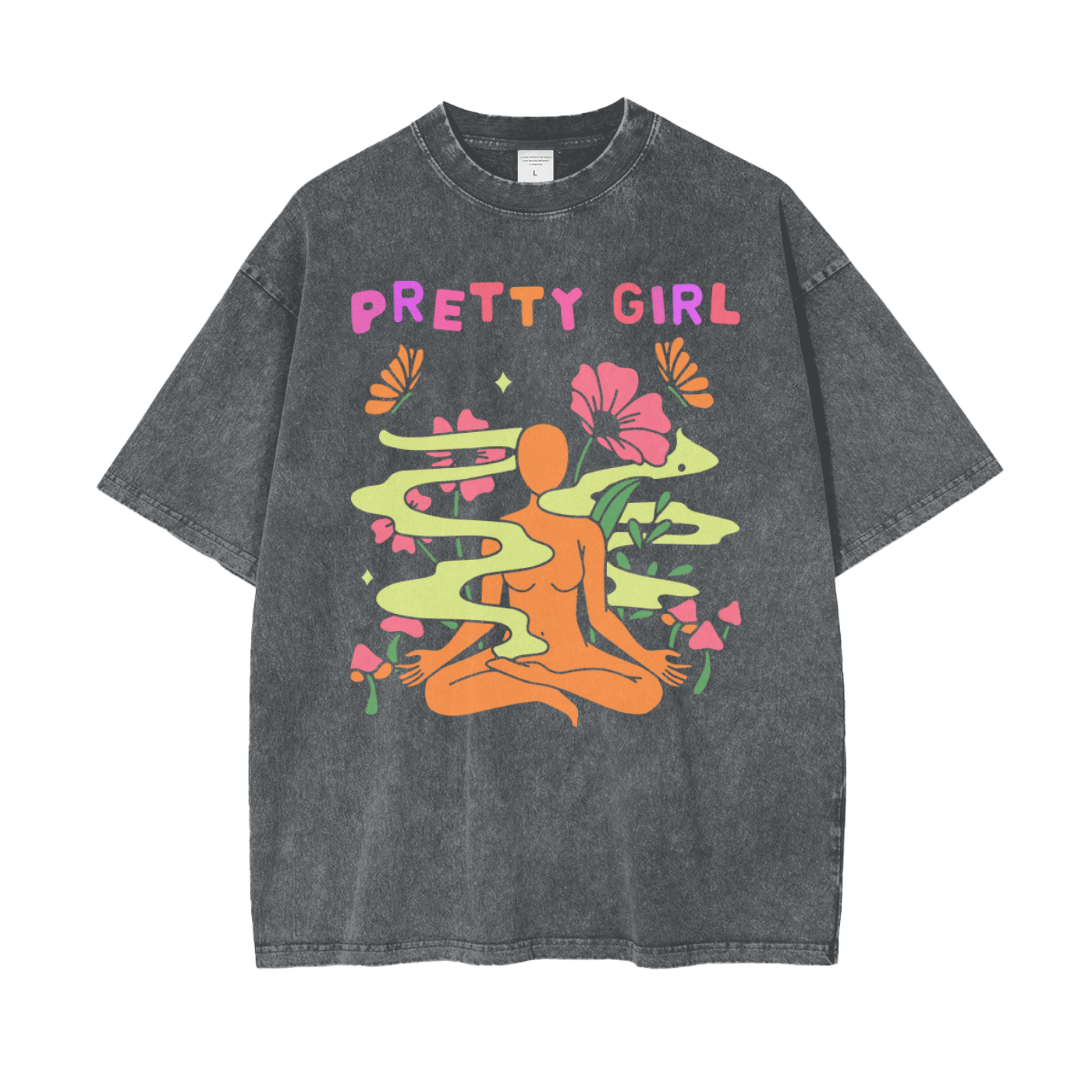 Nature Girl Unisex Oversize Snow Washed T-Shirt