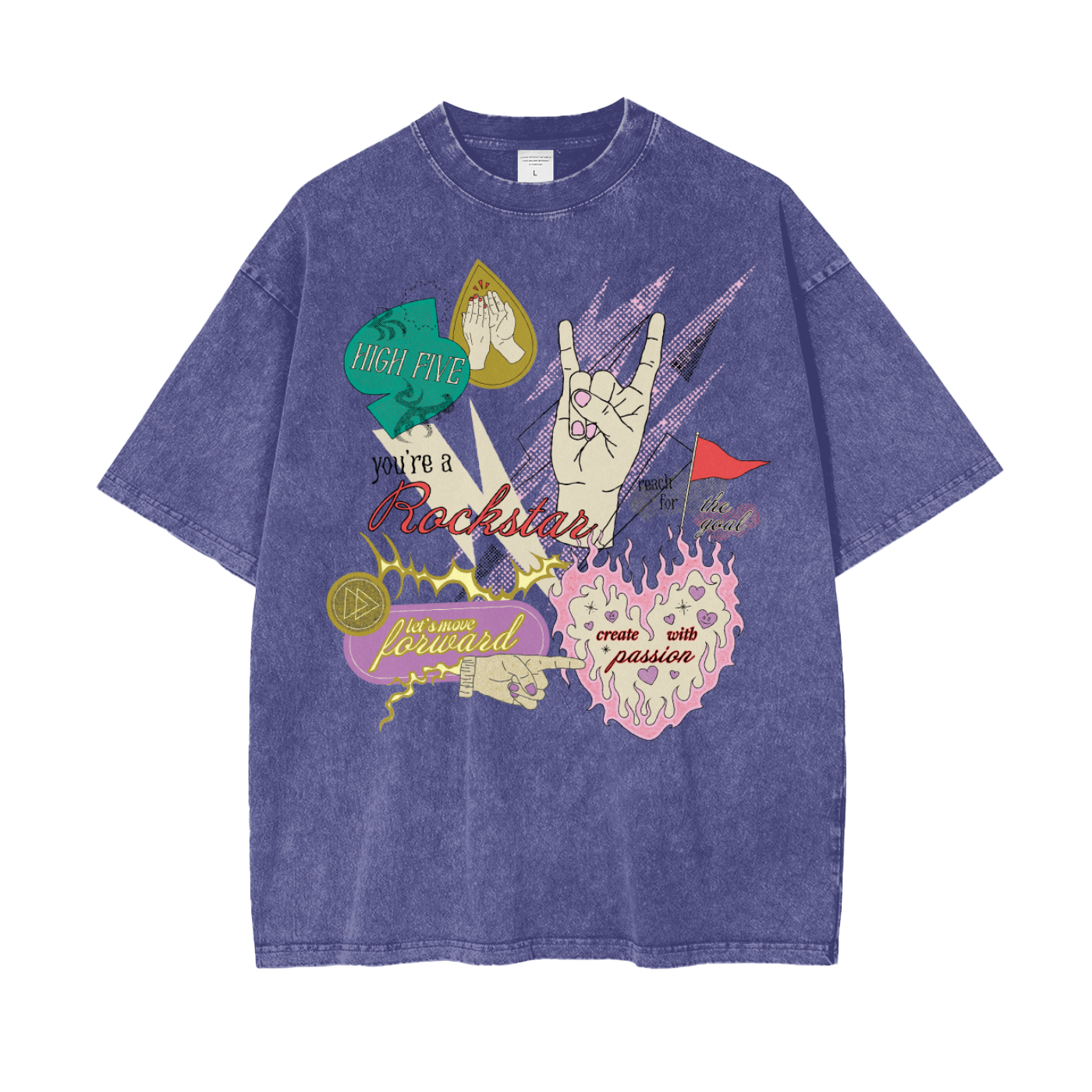 Rockstar Unisex Oversize Snow Washed T-Shirt