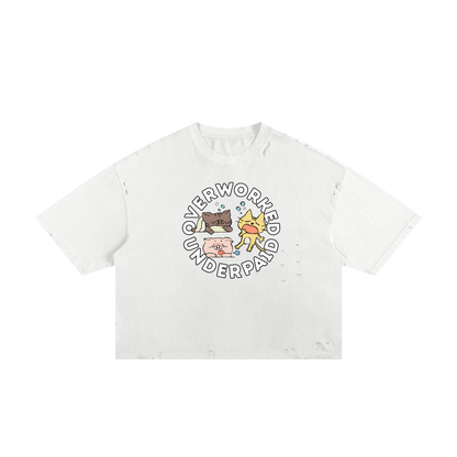 Animal Farm Unisex Classic Frayed Boxy Tee