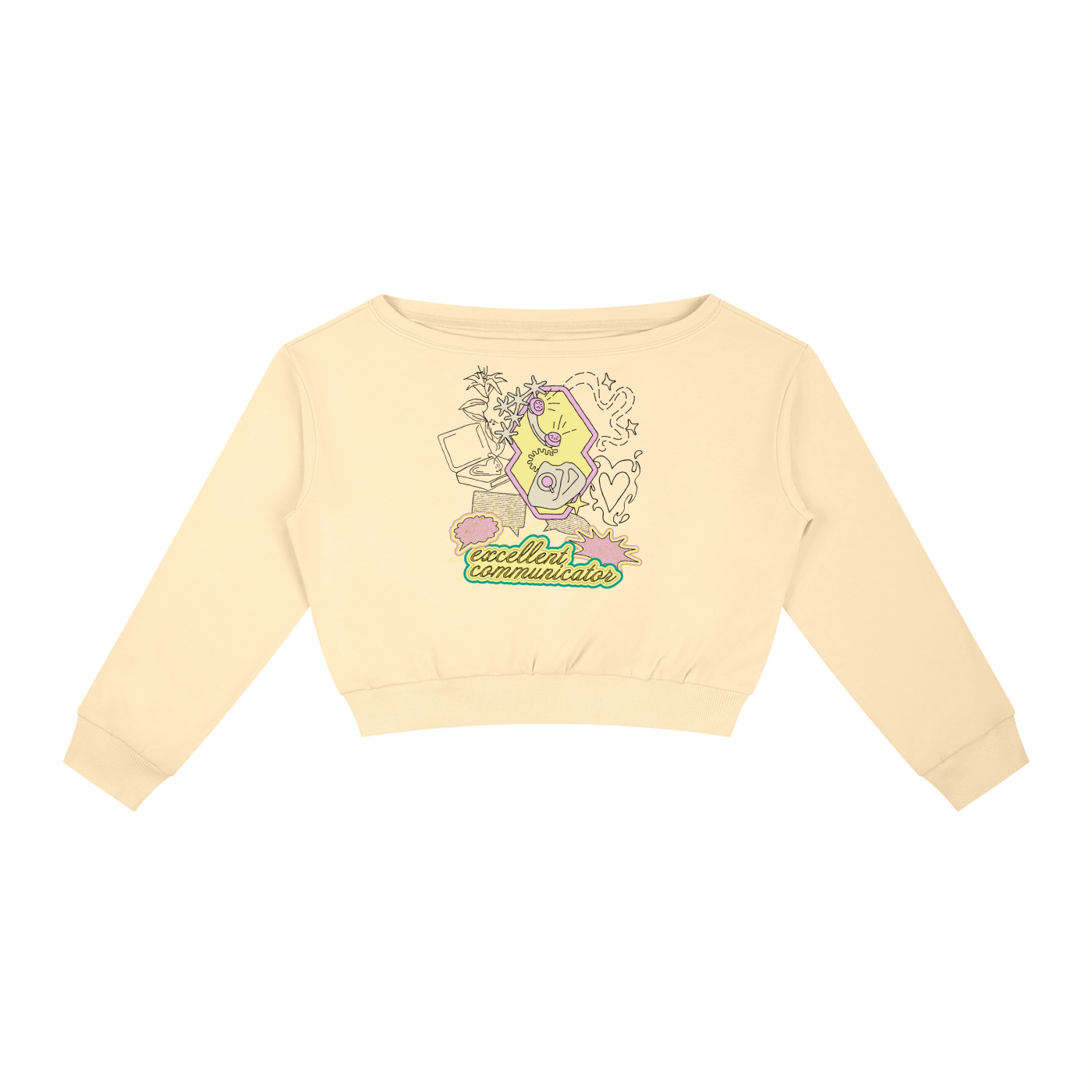 Call Me Women's Off-Shoulder Sweatshirt