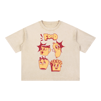 Munchies Mineral Wash Unisex Boxy T-Shirt