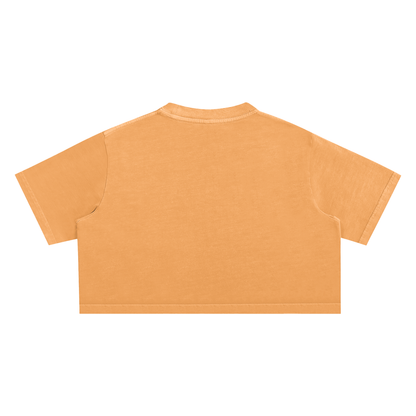 Anime Sour Mood Snow Washed Crop Top