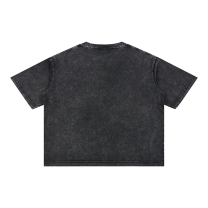 Book Club Mineral Wash Unisex Oversized Boxy Cotton T-Shirt