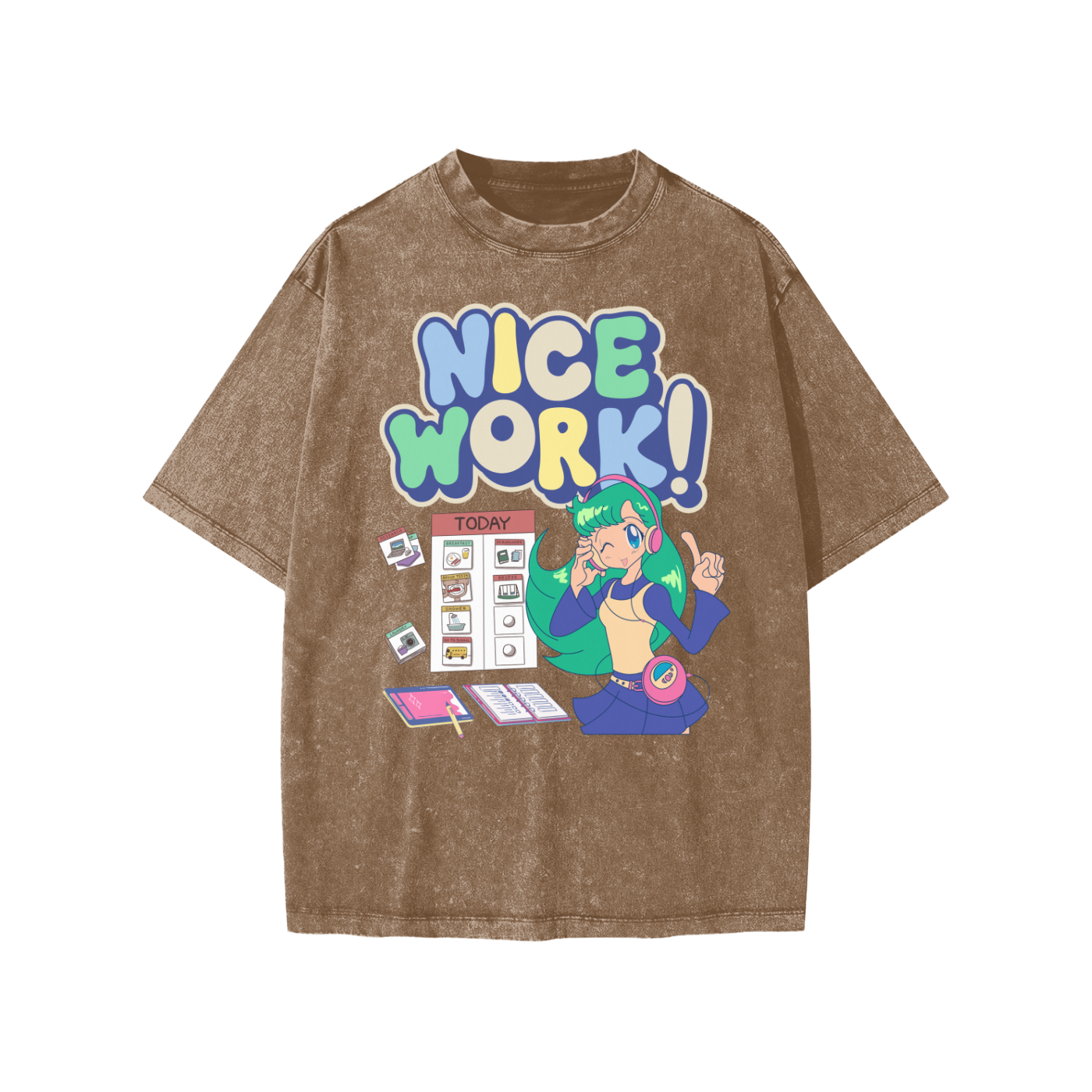 Anime Nice Work! Snow Washed KIDS Tee