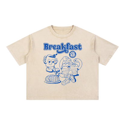 Breakfast Club Mineral Wash Unisex Boxy T-Shirt