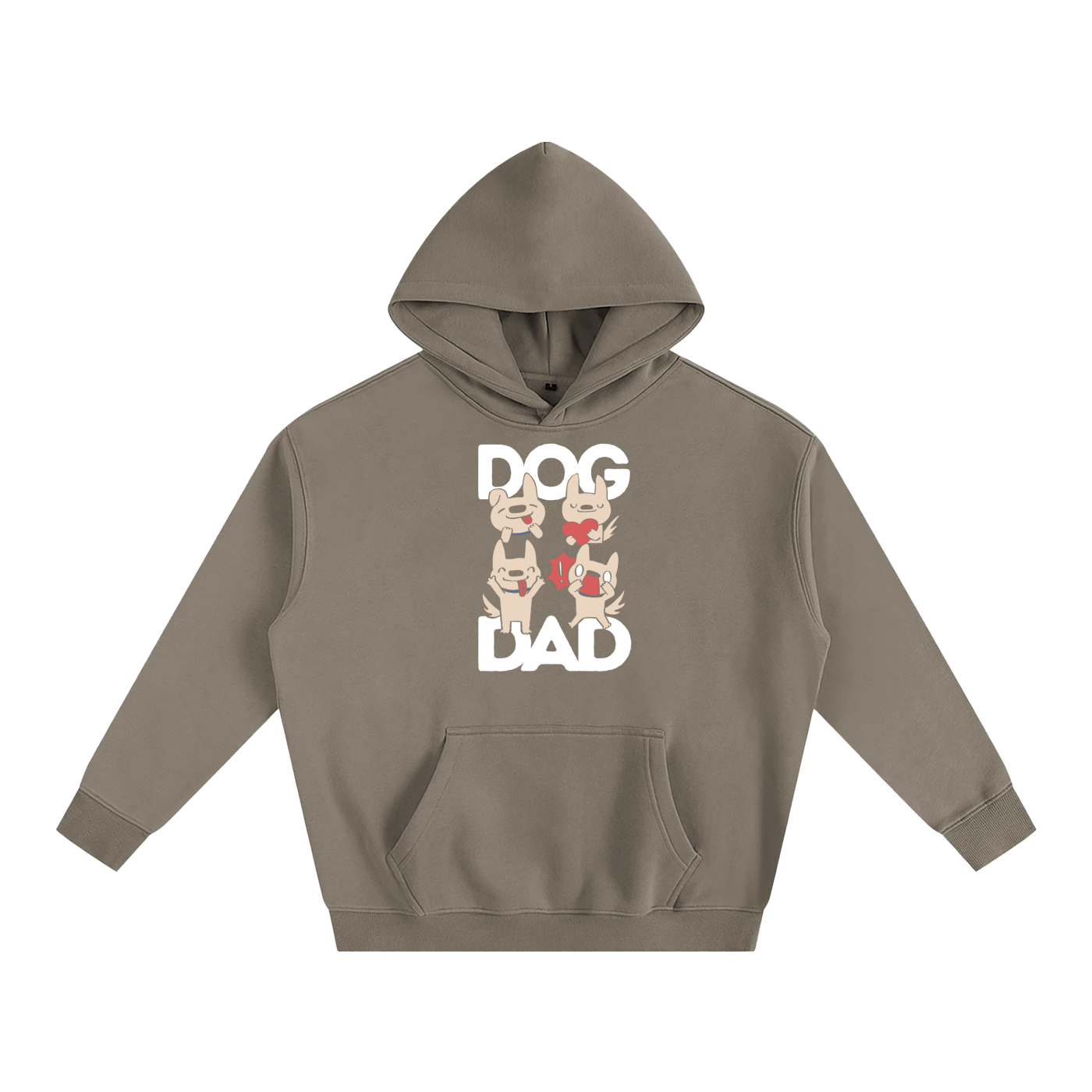 Dog Dad Unisex Oversize Fleeced Hoodie