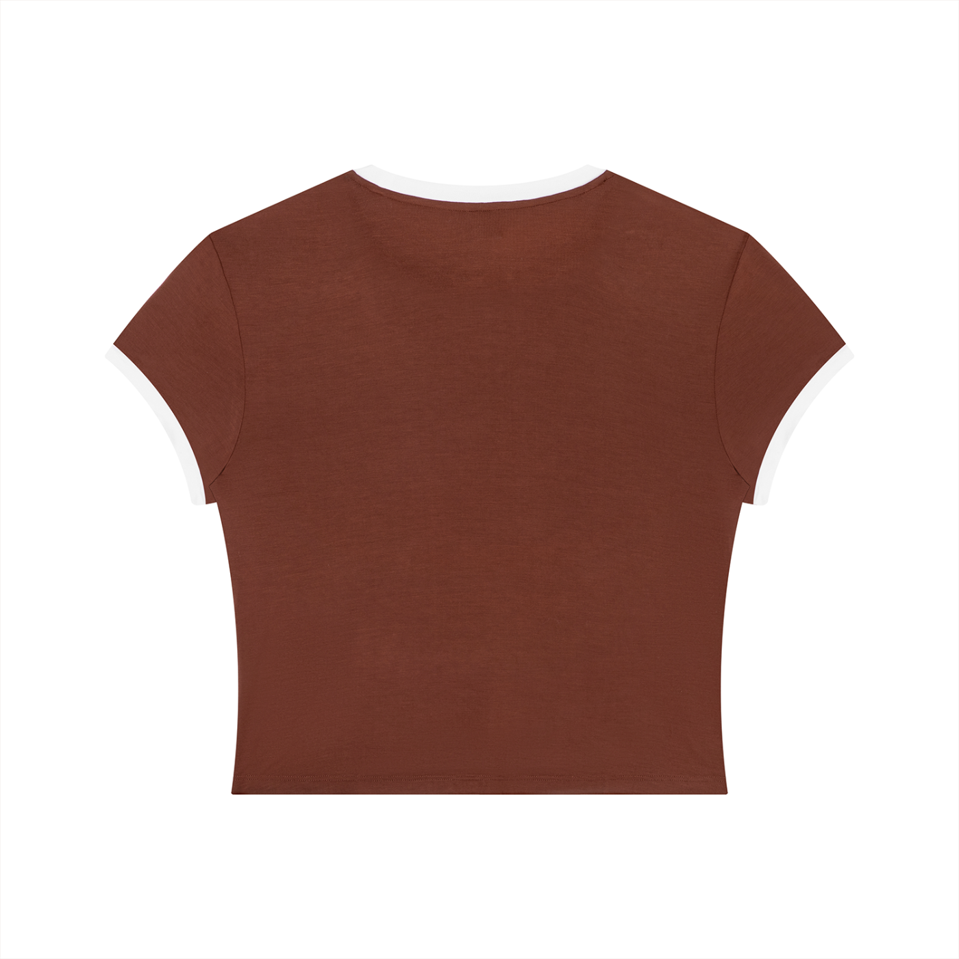 Bubble Pop Retro Women's Slim Fit Color Rib T-Shirt