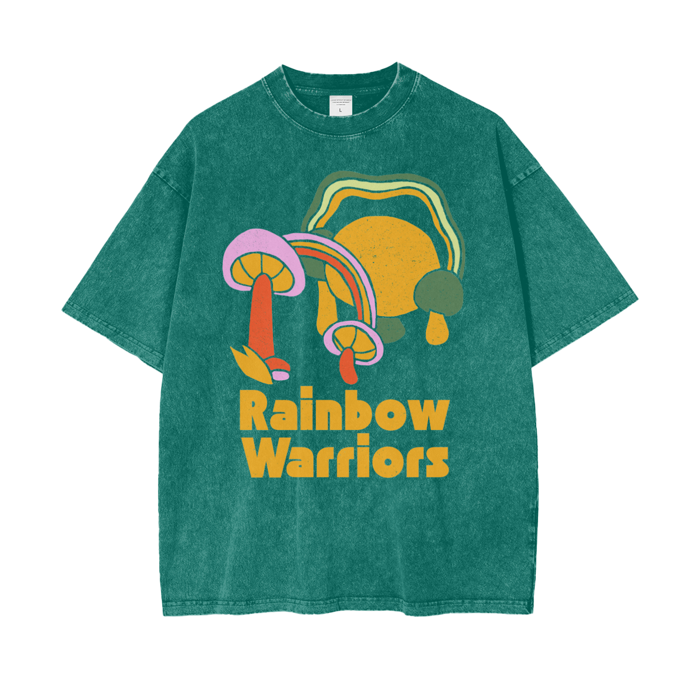 Rainbow Warriors Unisex Oversize Snow Washed T-Shirt