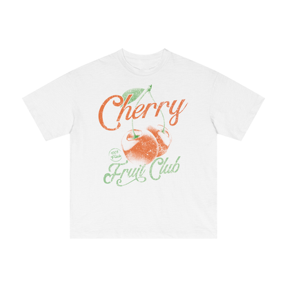 Cherry Fruit Club Lightweight Slub Cotton T-Shirt