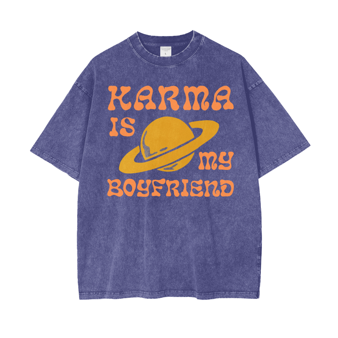 Karma Boyfriend Oversize Snow Washed T-Shirt