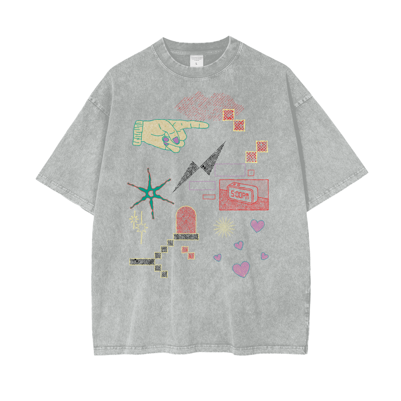 Dreamscape Unisex Oversize Snow Washed T-Shirt – SolarPunks Streetwear