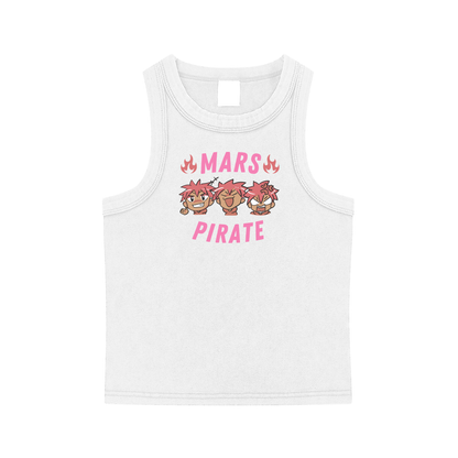 Mars Pirate Snow Washed Tank Top
