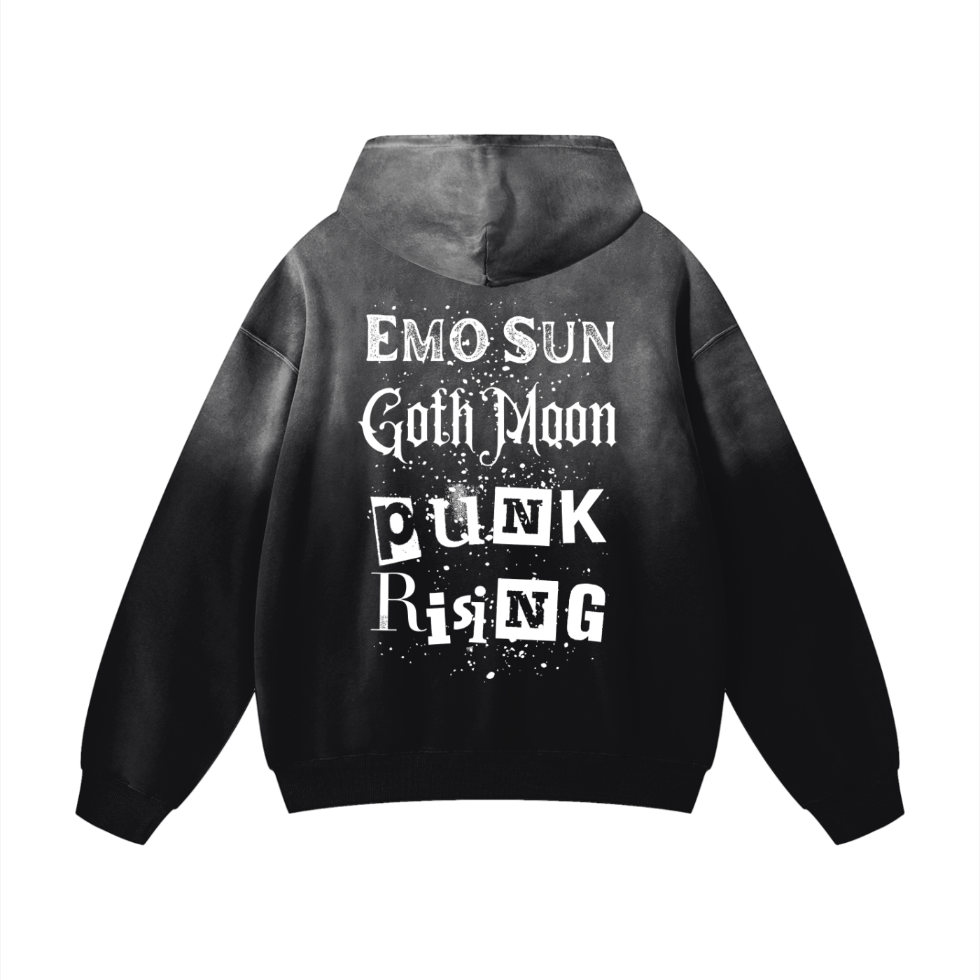 Solar Punk Rising Sunfade Oversized Hoodie