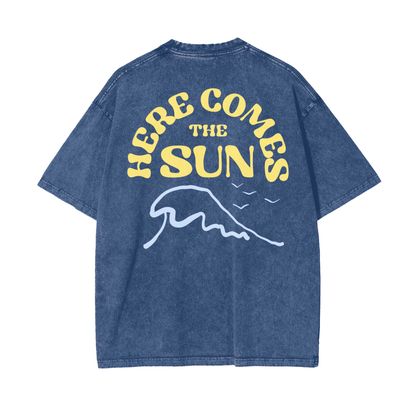The Sun Unisex Oversize Snow Washed T-Shirt