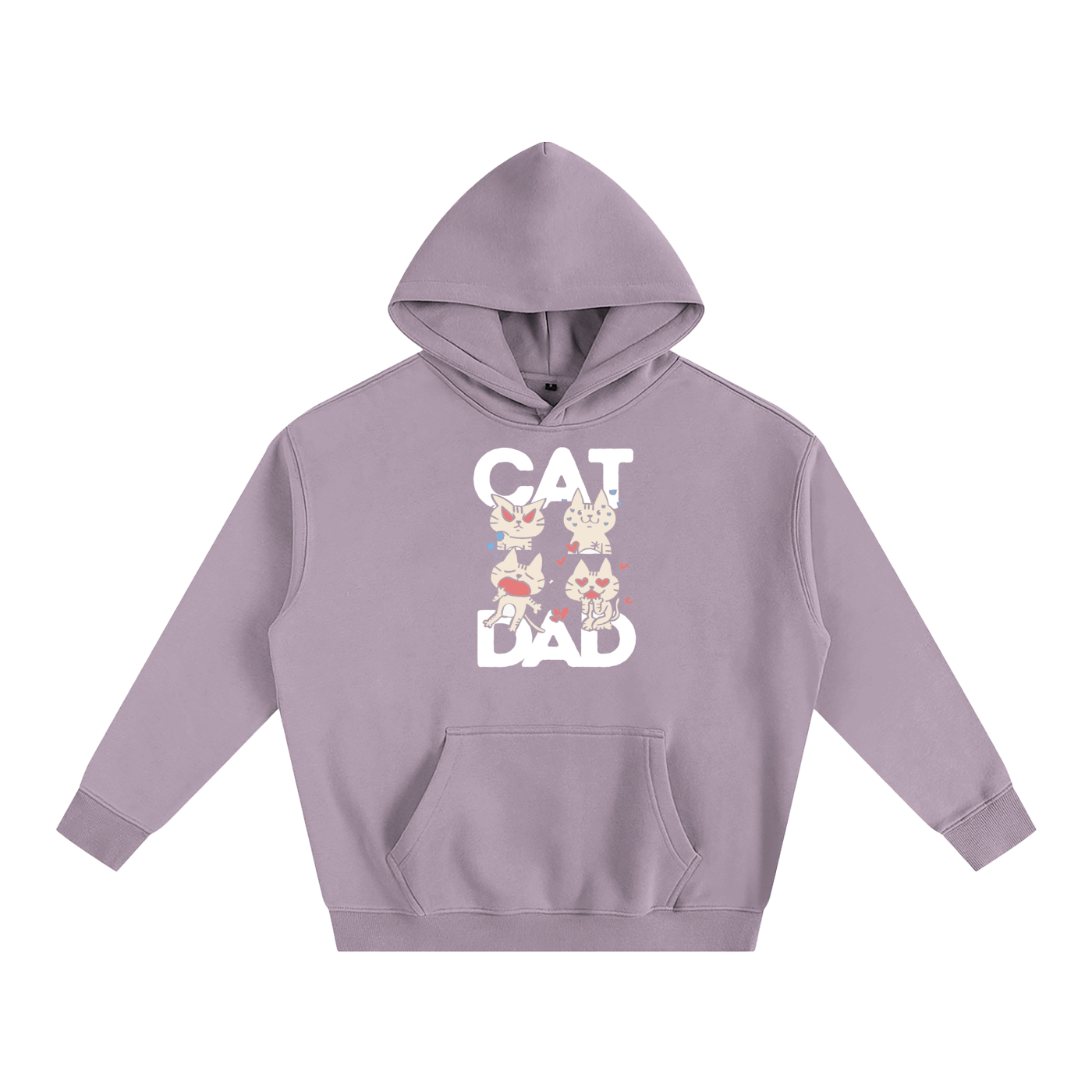 Cat Dad Unisex Oversize Fleeced Hoodie