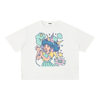 Anime Singer Mineral Wash Boxy Cotton Unisex T-Shirt