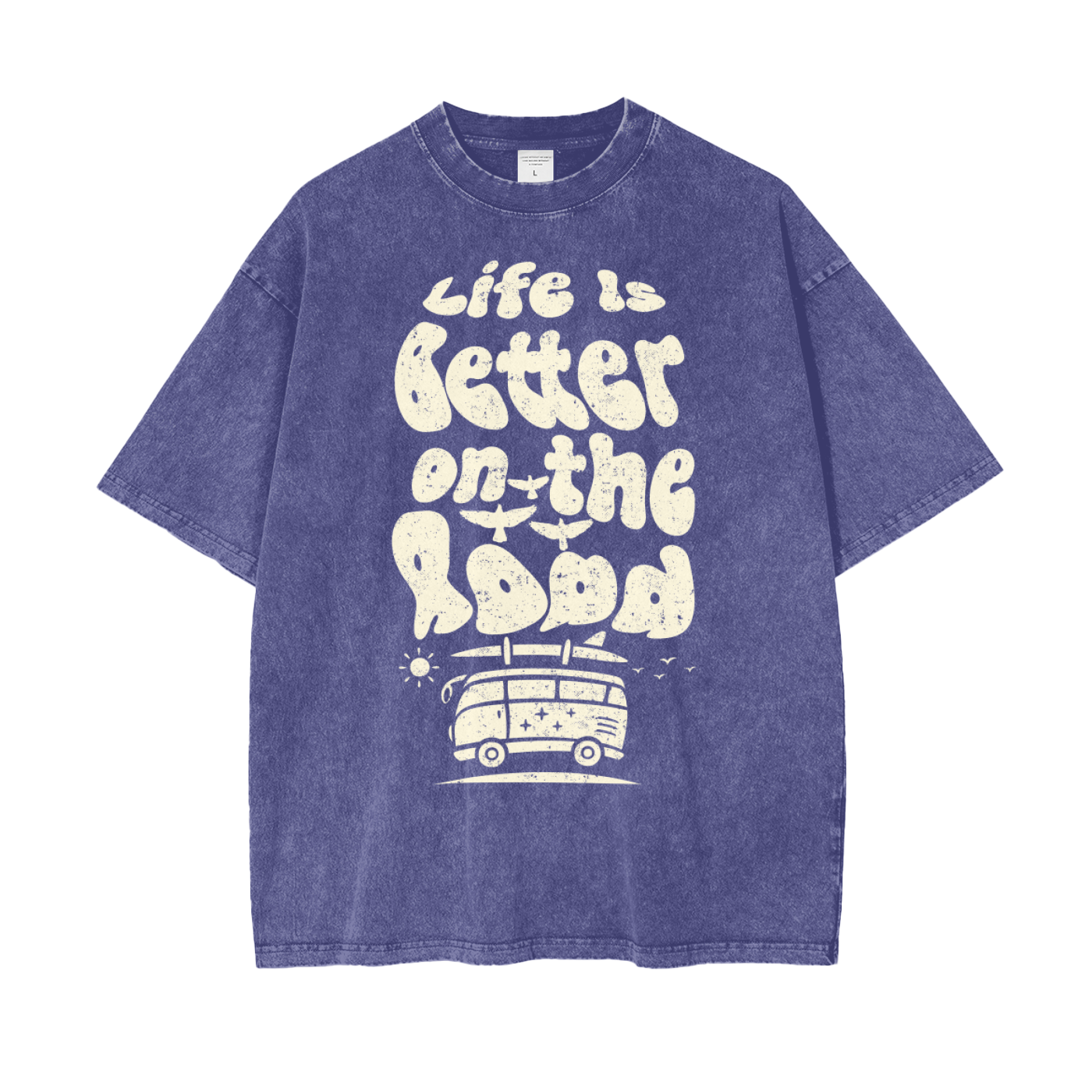 Van Life Unisex Oversize Snow Washed T-Shirt