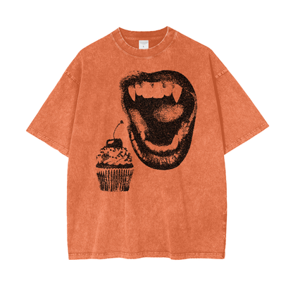 Sweet Tooth Unisex Oversize Snow Washed T-Shirt