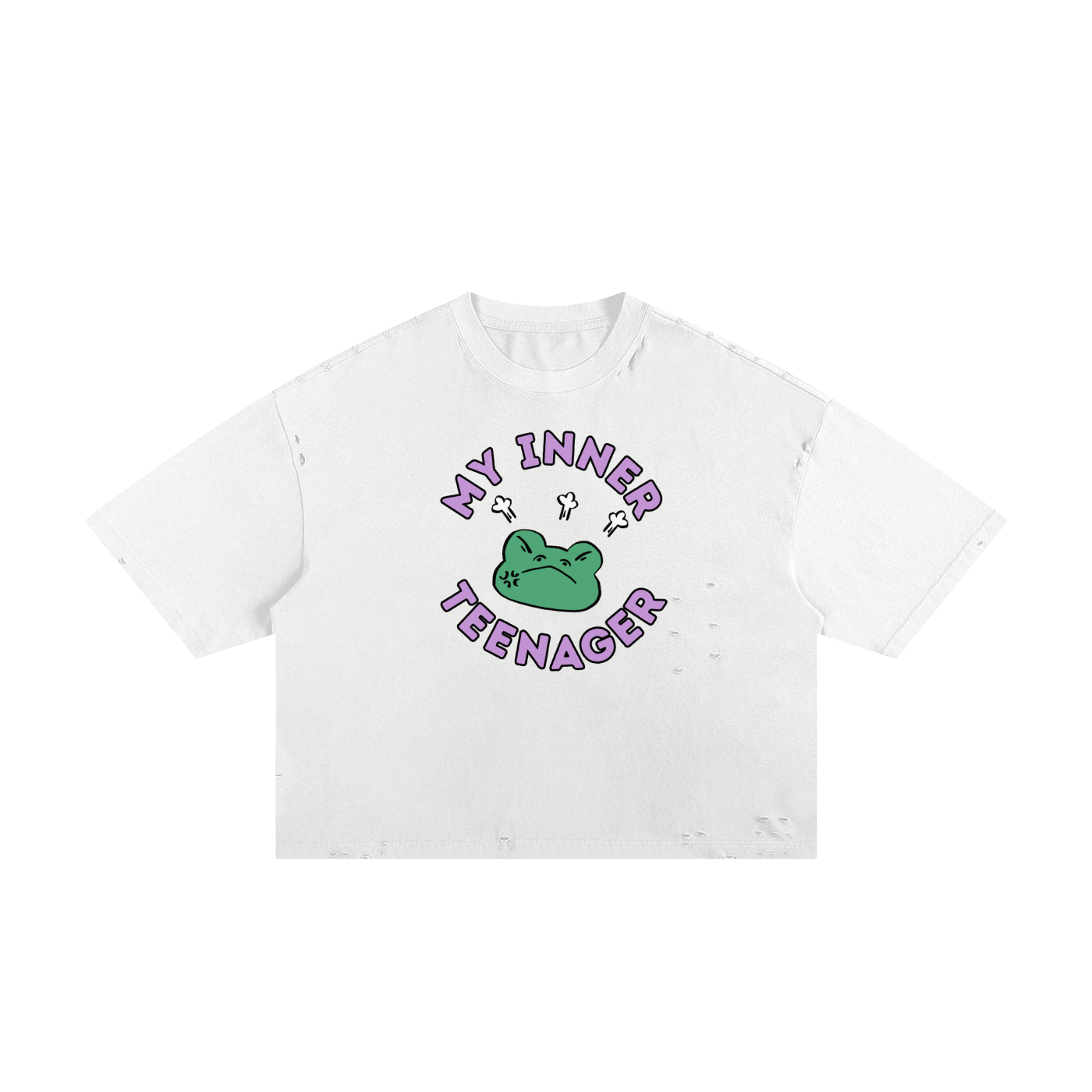 Mad Frog Unisex Classic Frayed Boxy Tee