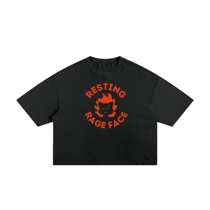Rage Cat Unisex Classic Frayed Boxy Tee