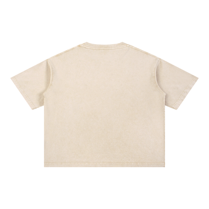 Paris France Mineral Wash Unisex Boxy Cotton T-Shirt