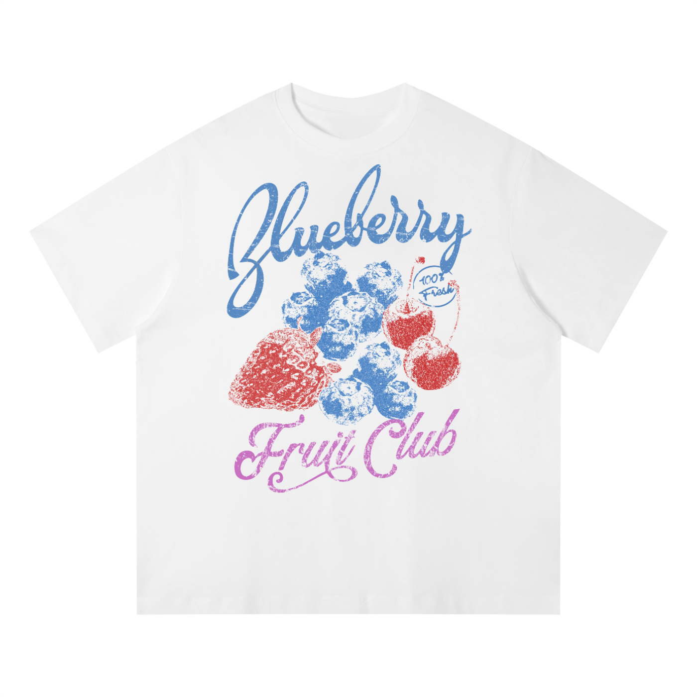 Blueberry Fruit Club Unisex Quick-Dry Relaxed Fit T-Shirt