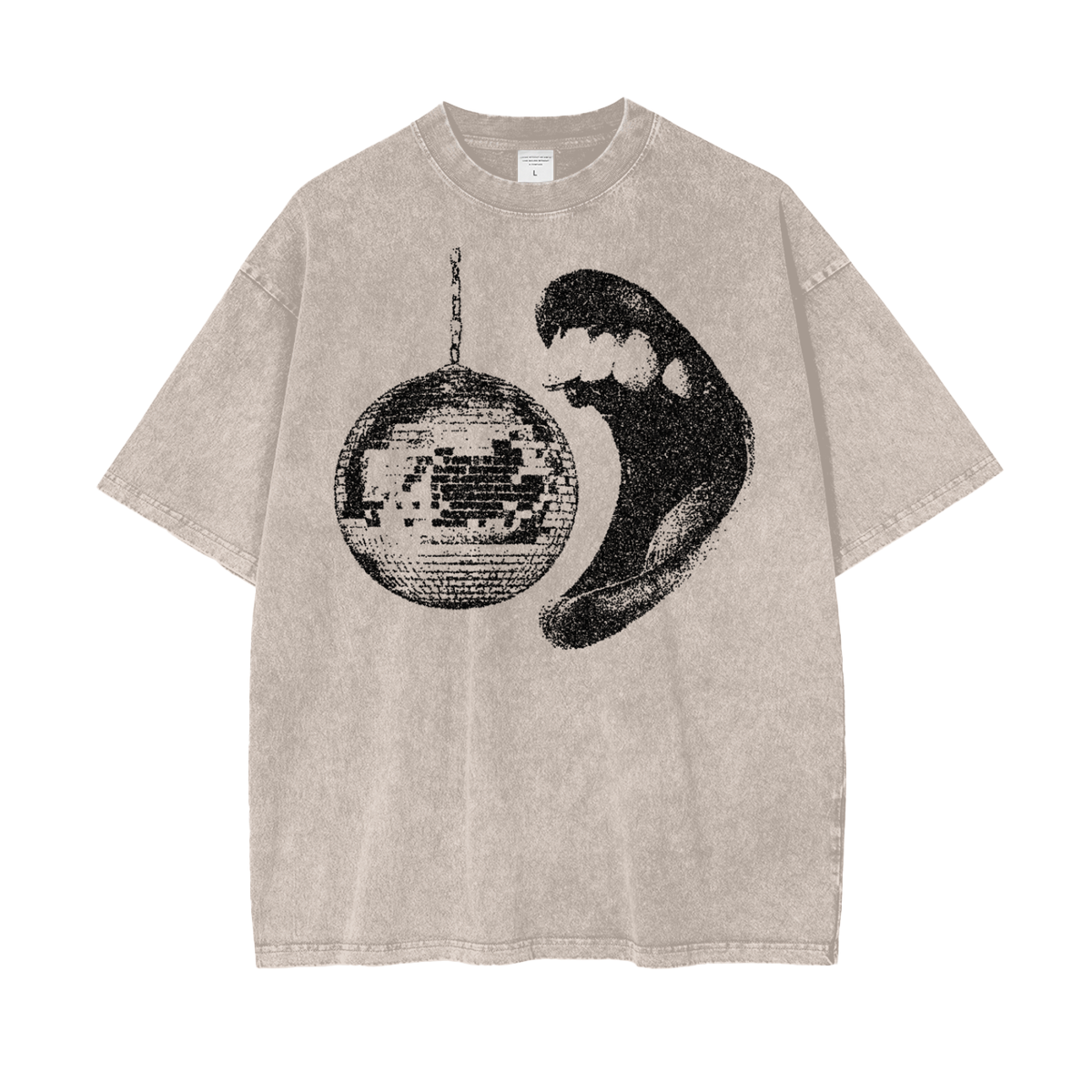Disco Gumball Unisex Oversize Snow Washed T-Shirt