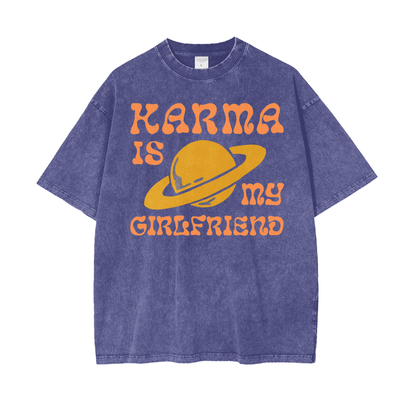 Karma Girlfriend Oversize Snow Washed T-Shirt