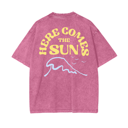 The Sun Unisex Oversize Snow Washed T-Shirt