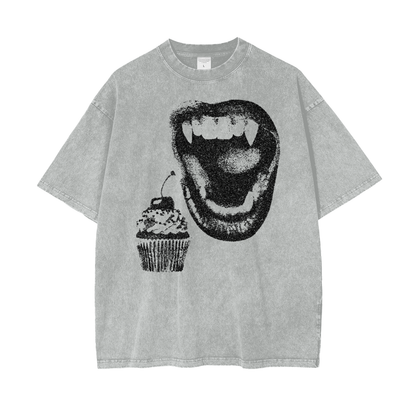 Sweet Tooth Unisex Oversize Snow Washed T-Shirt