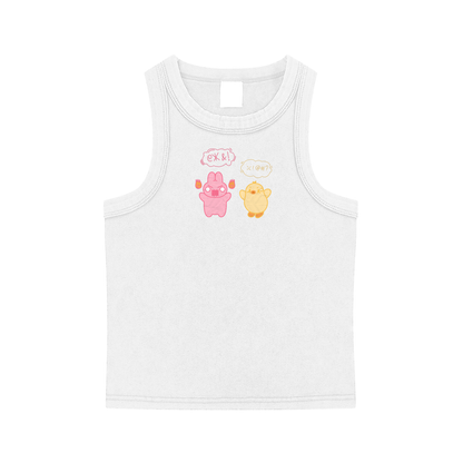 Kawaii Fight Snow Washed Tank Top