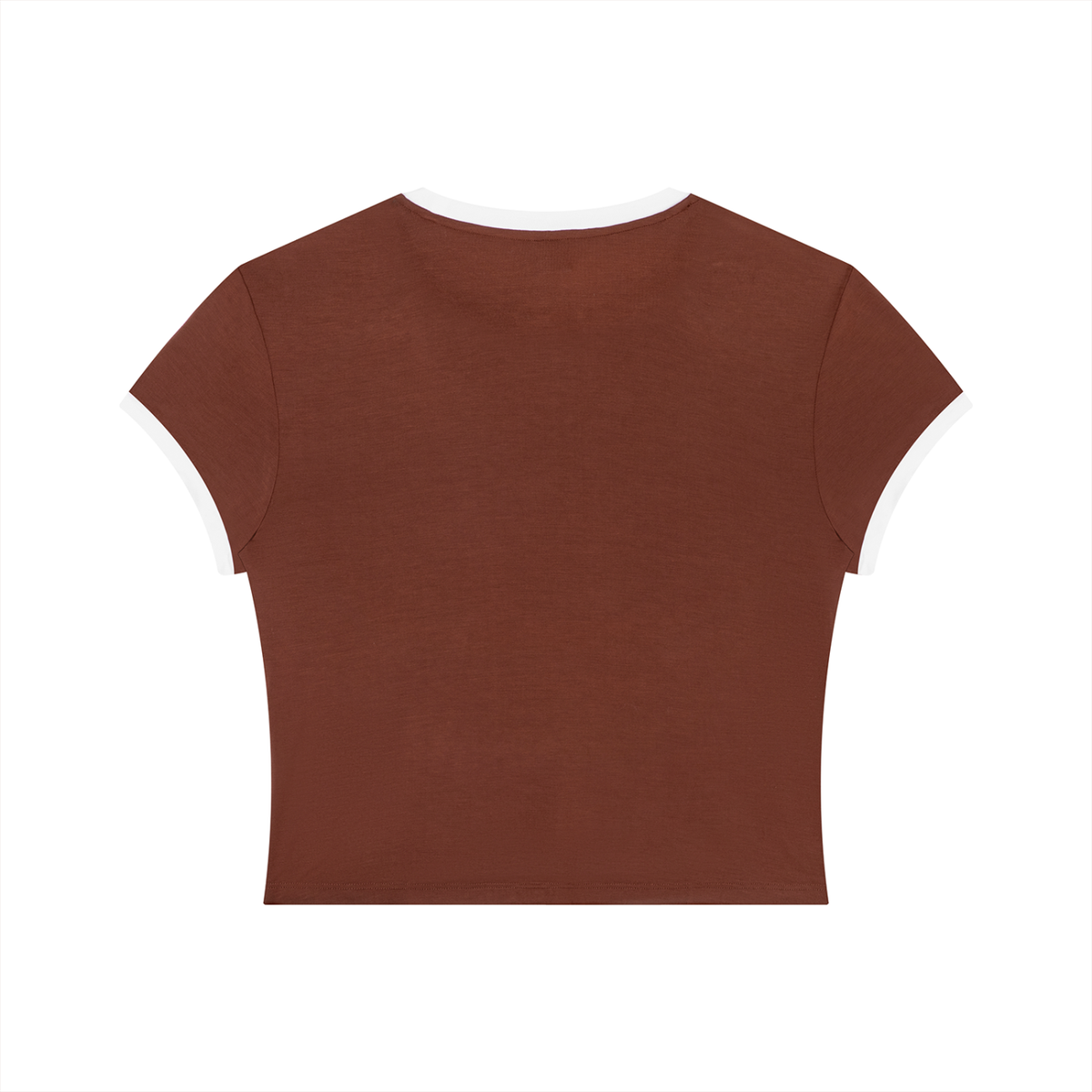 Fall Fruits Retro Women's Slim Color Rib T-Shirt