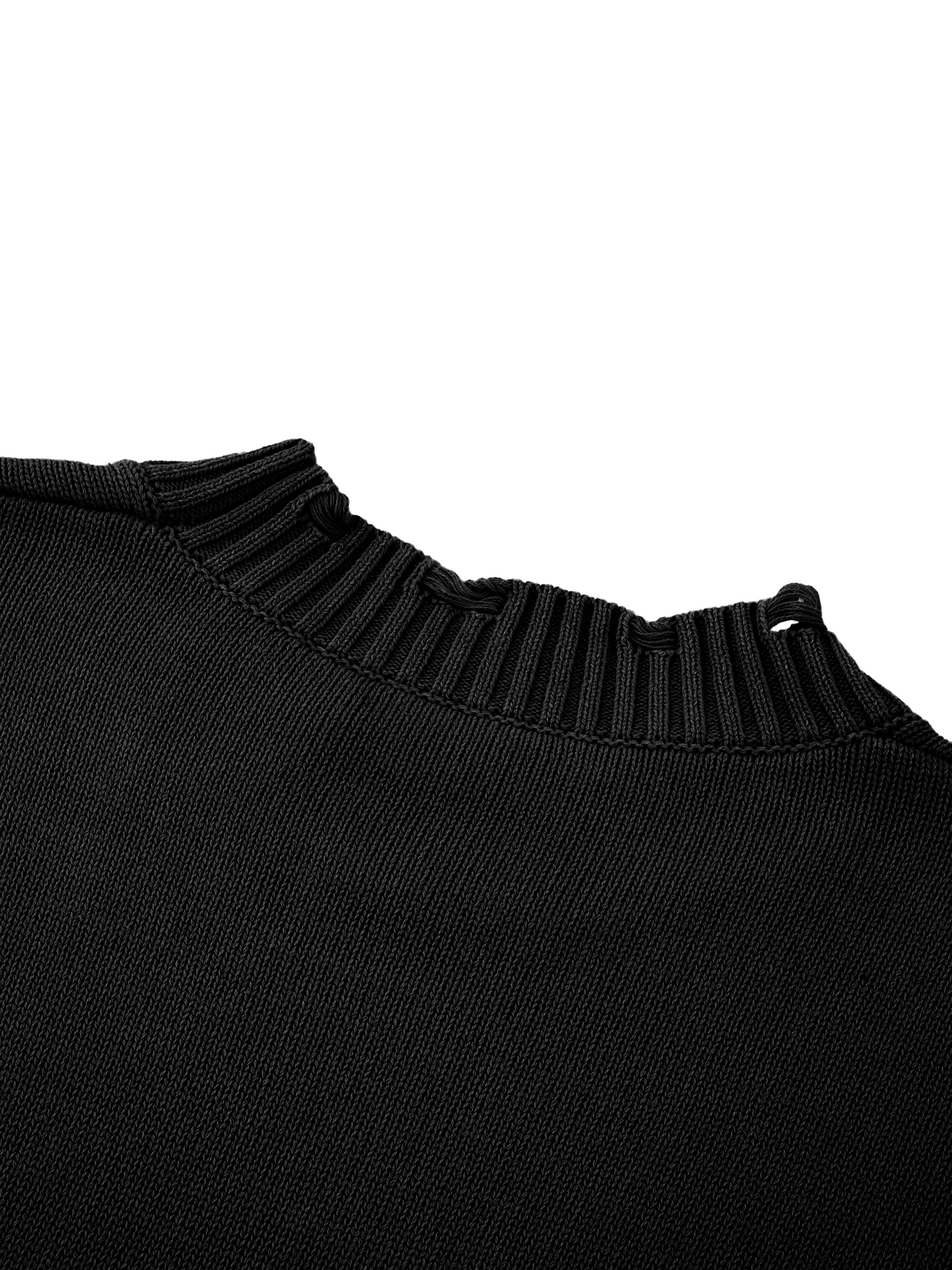 Pool Oasis Vintage Washed Hand-Frayed Sweater