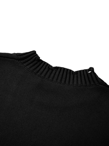 Pool Oasis Vintage Washed Hand-Frayed Sweater