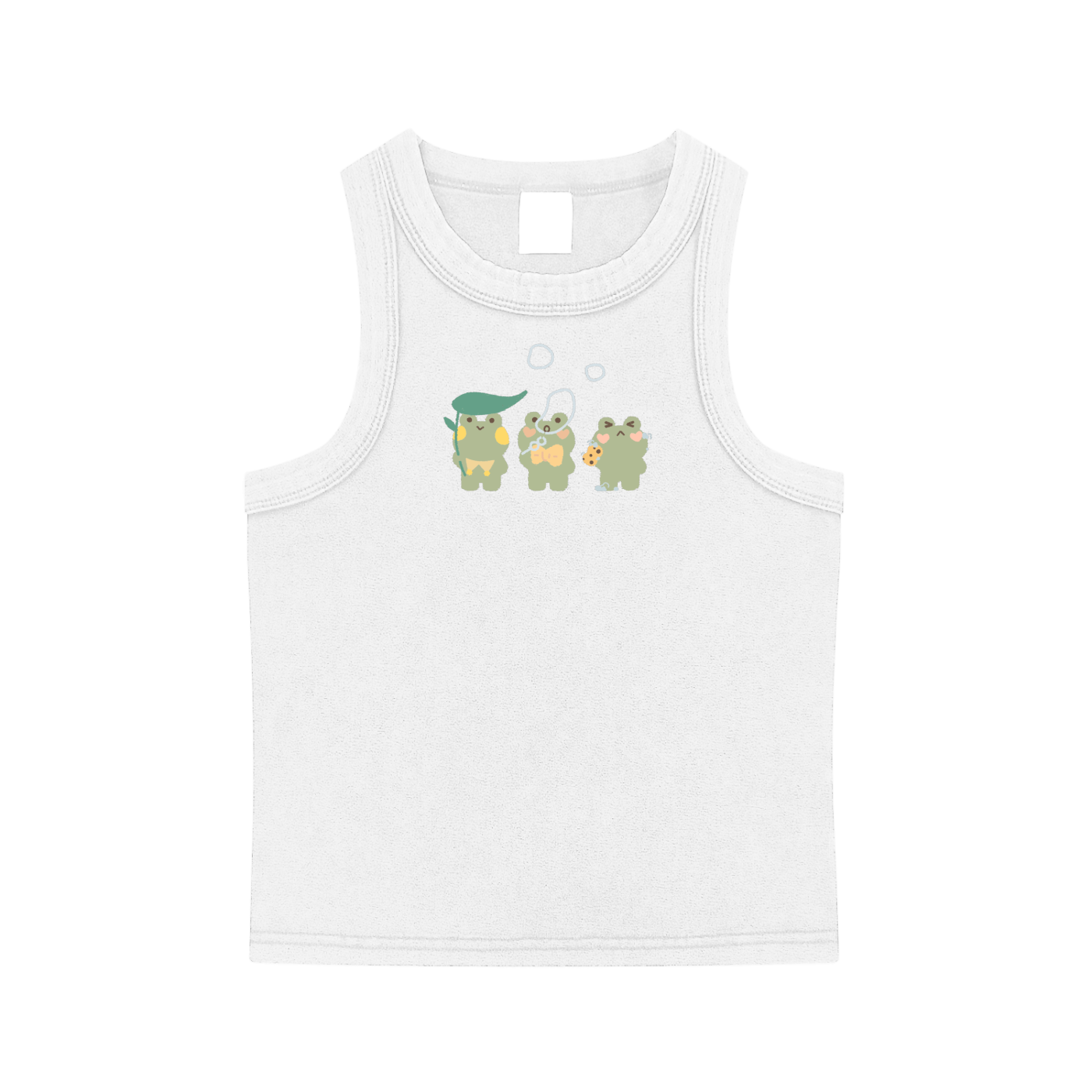 Bubble Frogs Snow Washed Tank Top