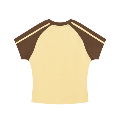 Diner Girl Retro Womens Petite Raglan T-Shirt