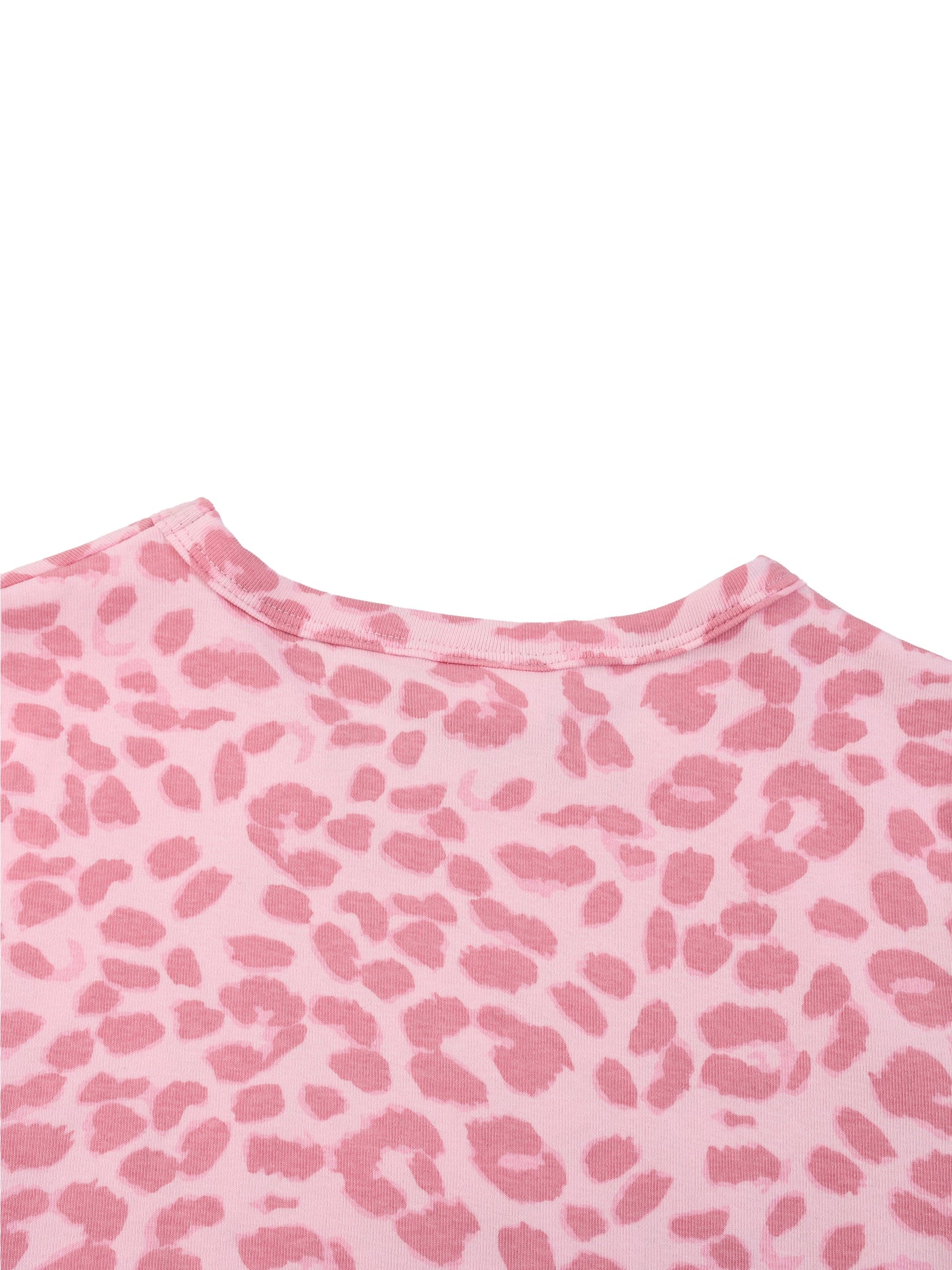 Pink Panthers Women’s Leopard Print Crop T-Shirt