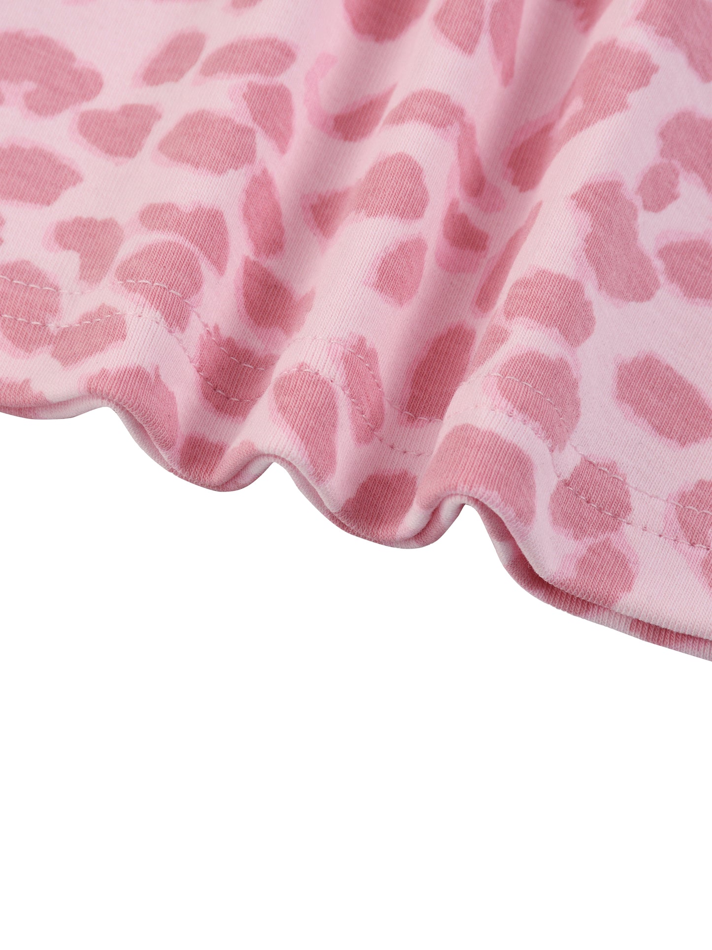 Pink Panthers Women’s Leopard Print Crop T-Shirt