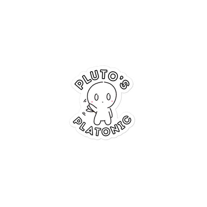 Pluto Platonic Retro Sticker