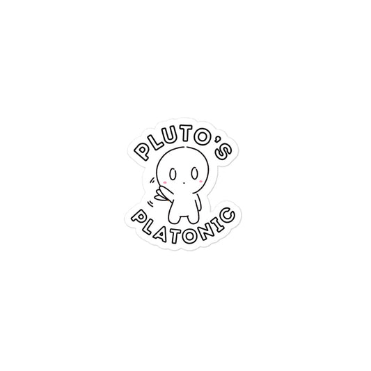 Pluto Platonic Retro Sticker