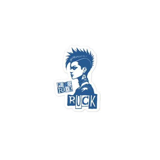Punk Rocker Left Retro Sticker