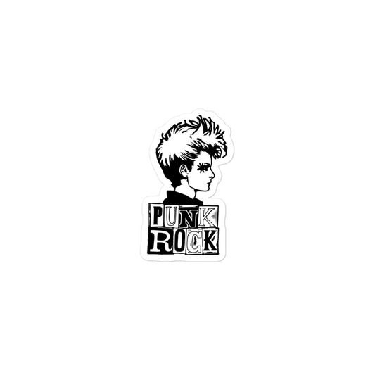 Punk Rocker Right Retro Sticker